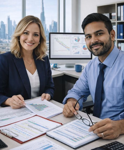 Project Controllers in UAE managing cost control schedule monitoring dashboards forecasting and reporting